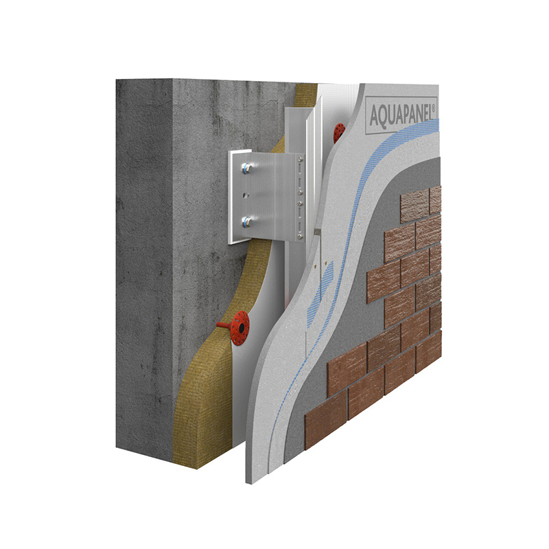 Facade System Concealed Adhesive Binding With M-Profile