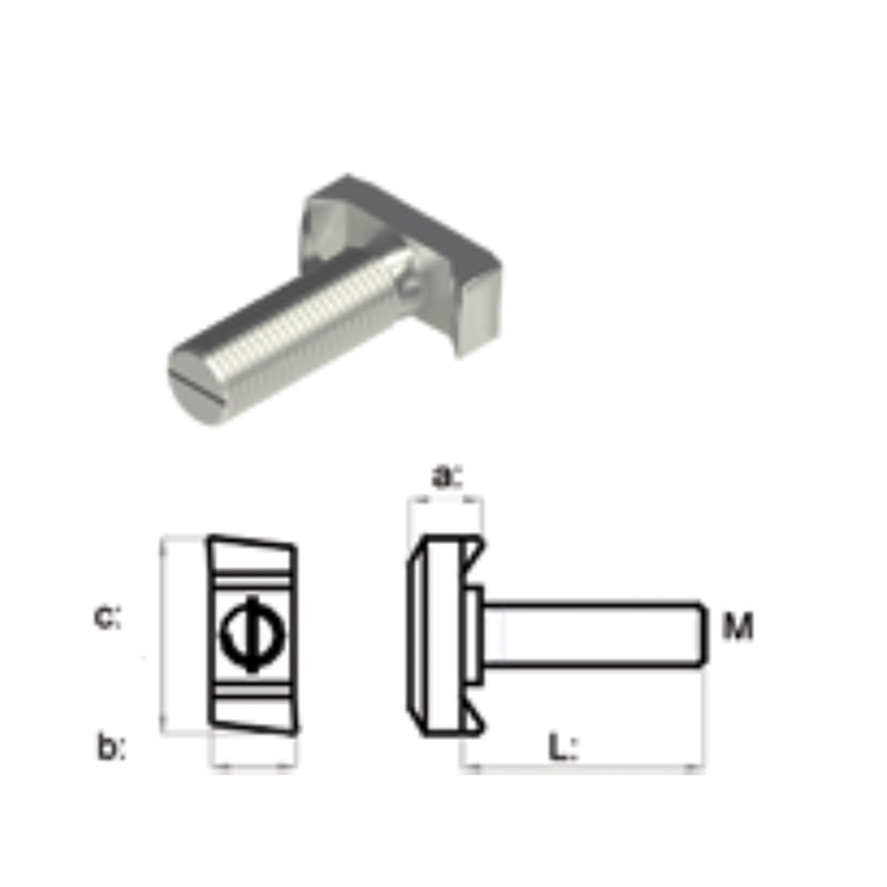 Cast In Channel Matching T-Bolt