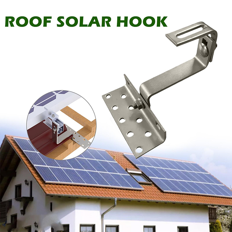 Non-Adjustable Stainless Steel Solar Roof Hooks