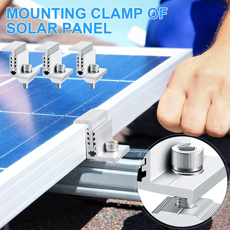 Solar Photovoltaic Module Bracket With Adjustable Side Pressure 35-50mm