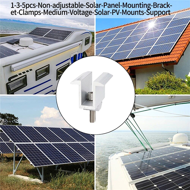 Non-Adjustable Medium Voltage Glazed Tile Roof Photovoltaic Bracket Accessories