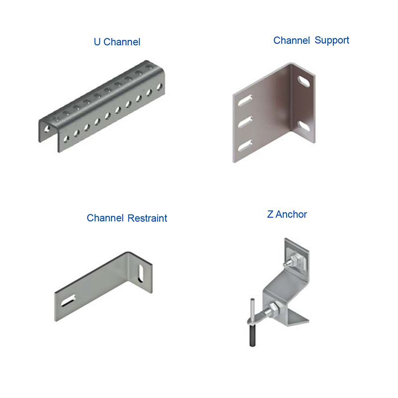 Stainless Steel Z Bracket With Strut Channel